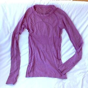 Purple lululemon swifty tech long sleeve